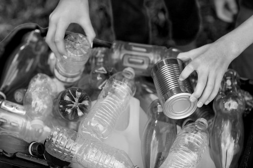 Recycled materials from demolition waste
